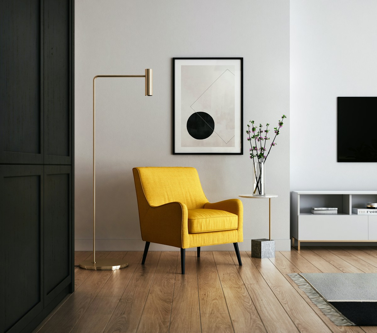 Floating Wall Media Unit